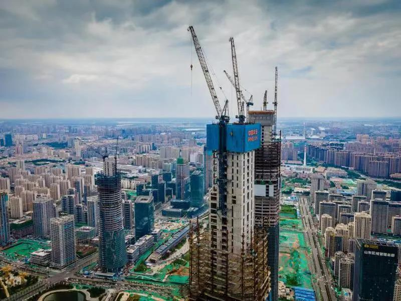 济南在建项目第二高—平安金融中心项目（360米）